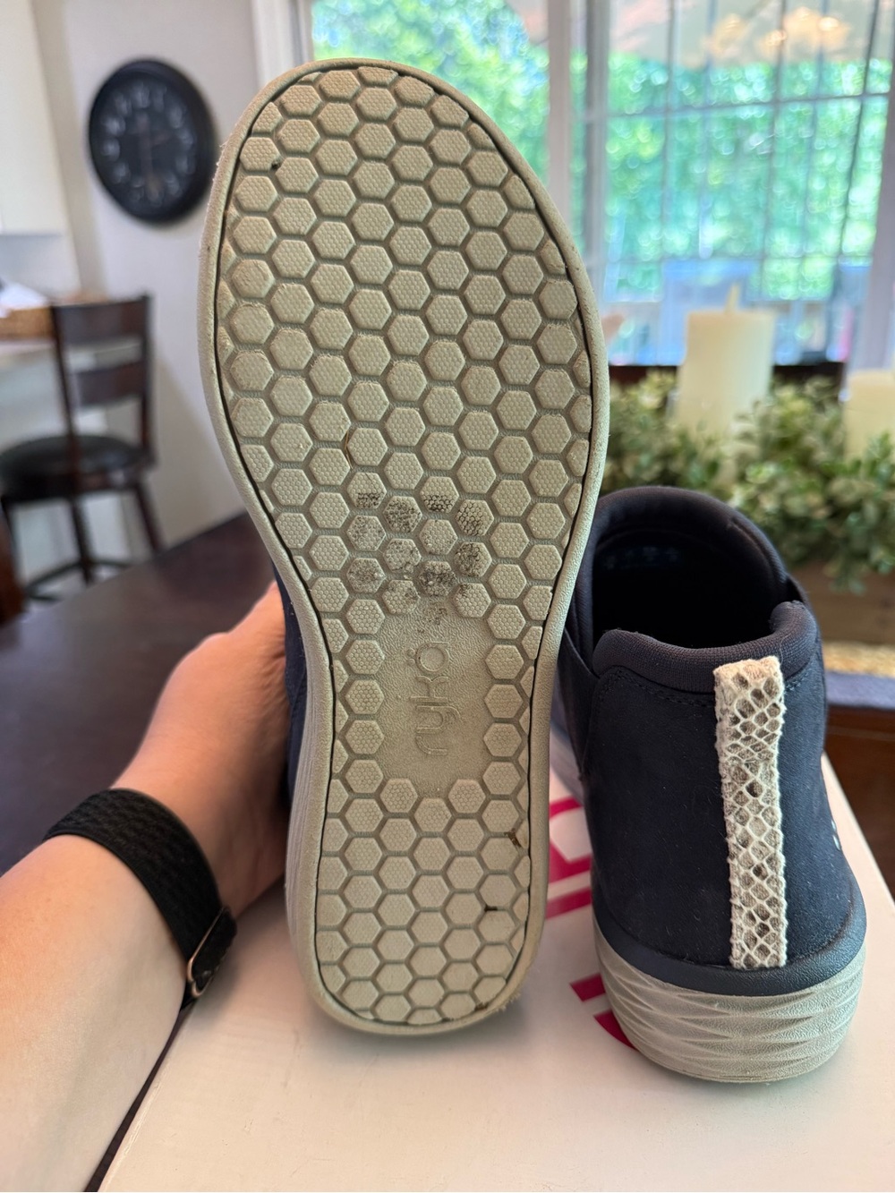 Ryka Niah slip on comfort boot water repellant Navy size 8 - Picture 10 of 11